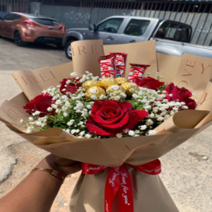 Buquê com chocolates